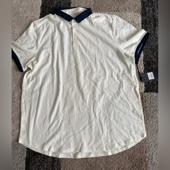 Five Four Cream and Blue Shirt- 2XL - Picture 1 of 4